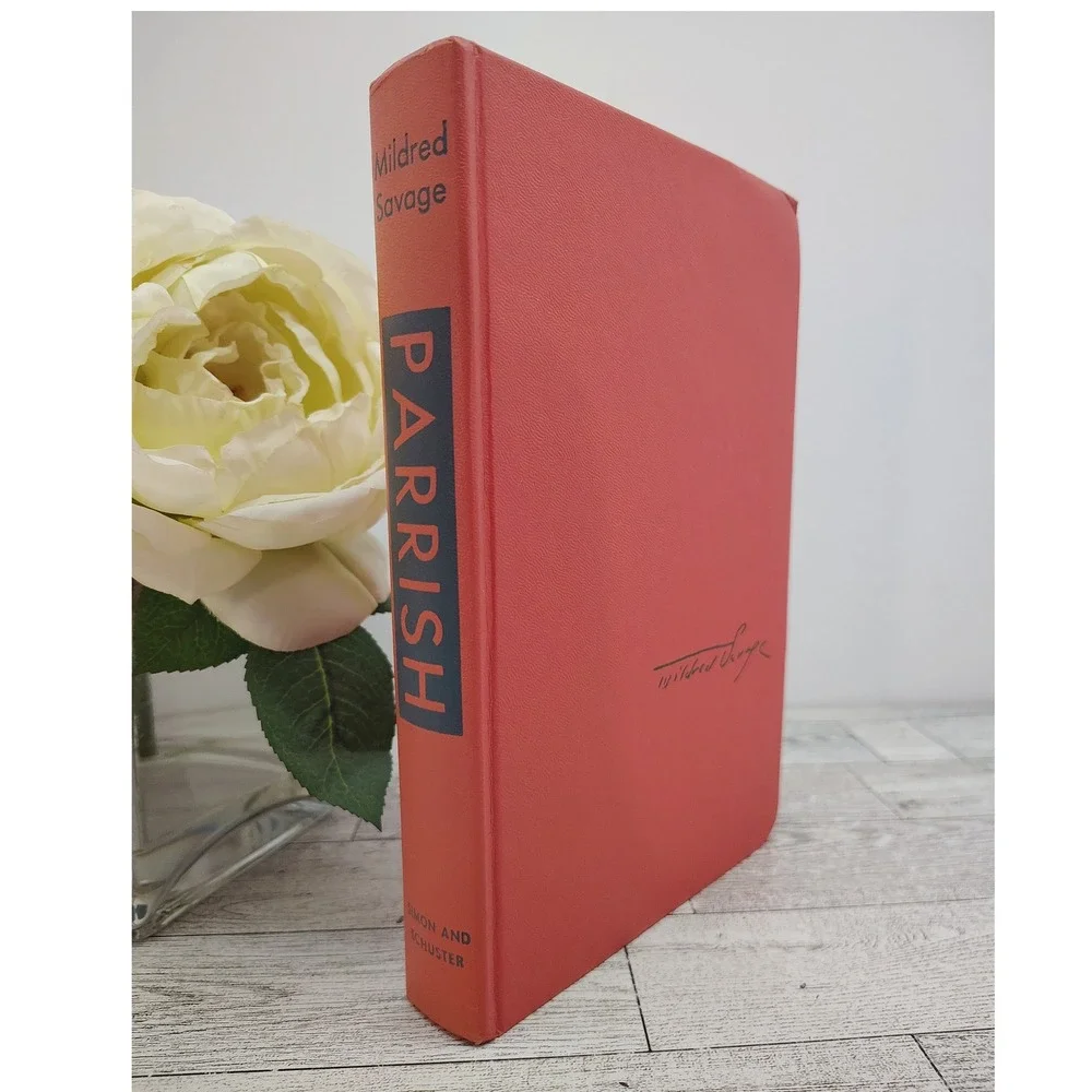Parrish A Novel by Mildred Savage 1958 Hardcover Book Simon Schuster